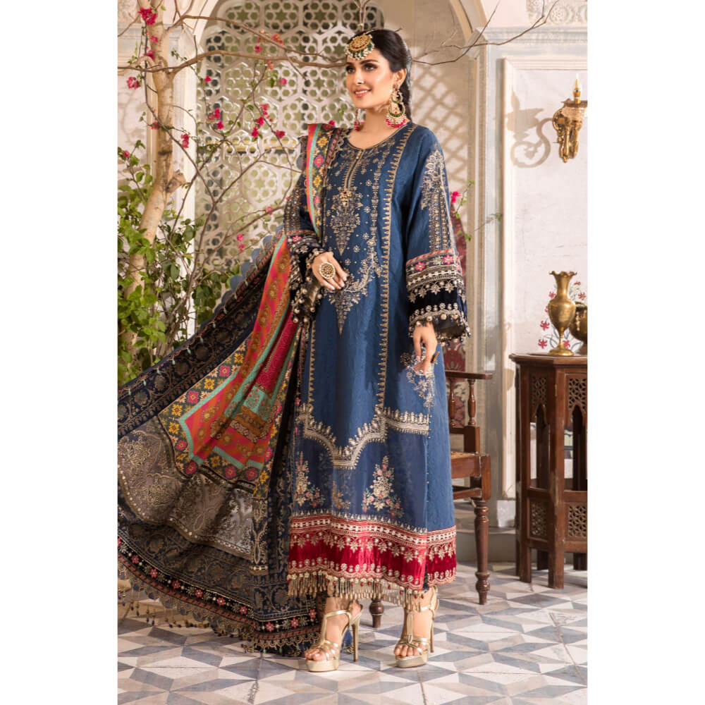 Maria B Mbroidered, BD-2407-Midnight Blue