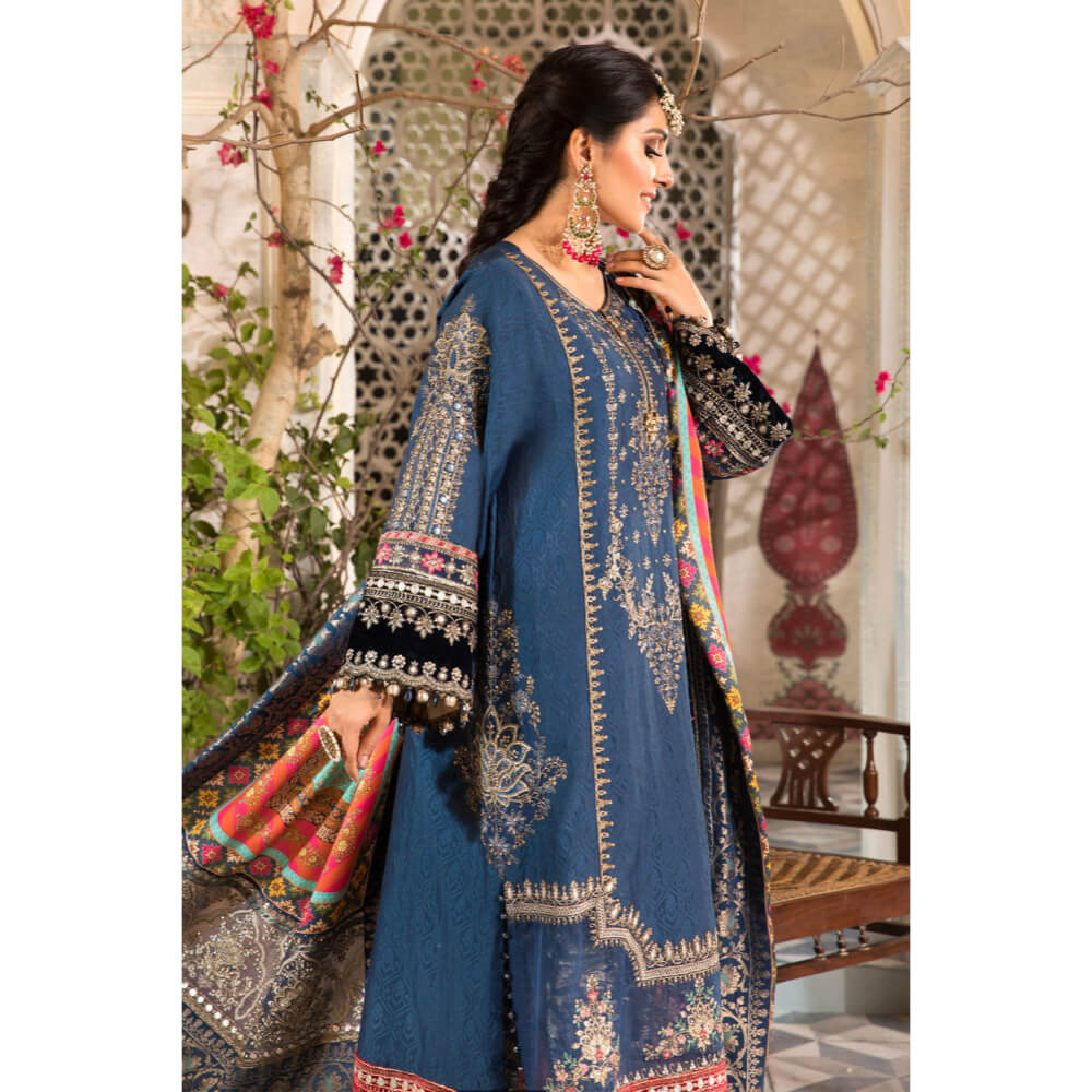 Maria B Mbroidered, BD-2407-Midnight Blue