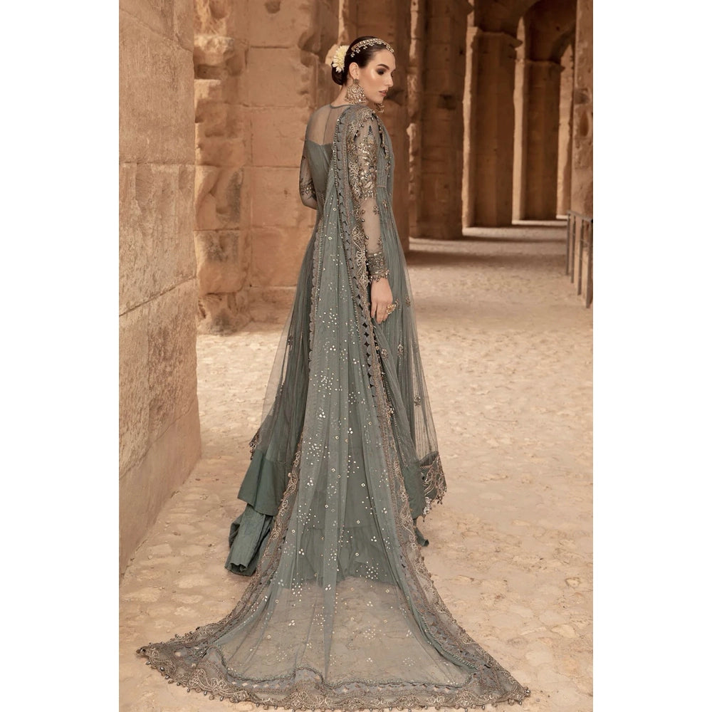 Maria B Luxury Lawn 24, D-2403-A, Teal