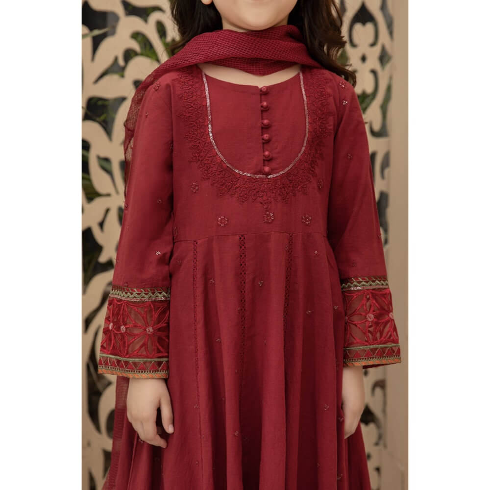 Maria B, Kids Suit, EF21-22, Red