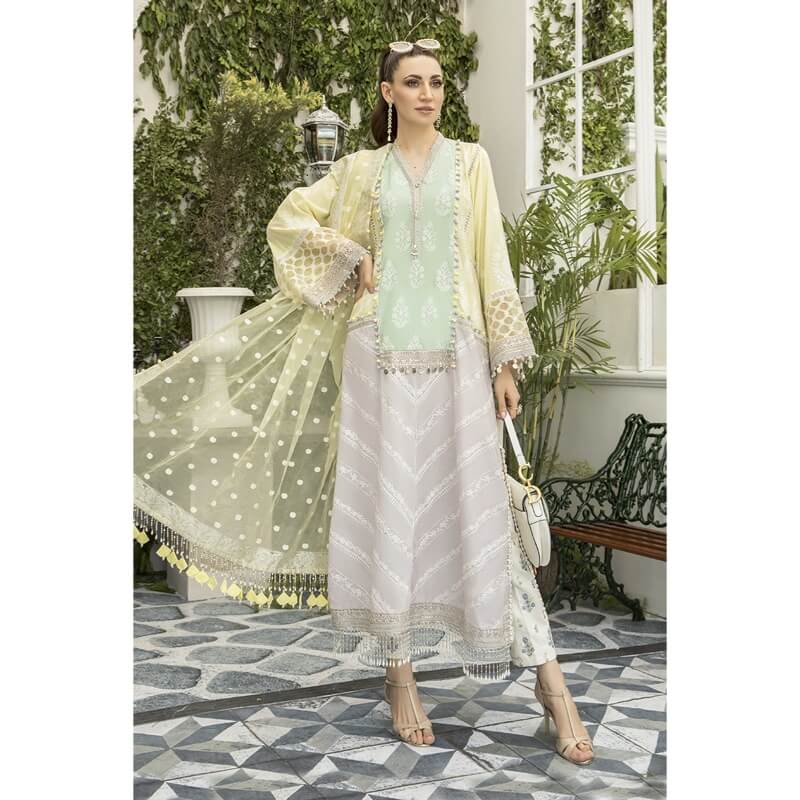 Maria.B.Lawn, Lemon, Lilac and Mint