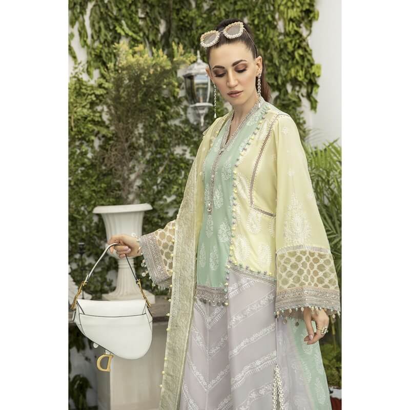 Maria.B.Lawn, Lemon, Lilac and Mint