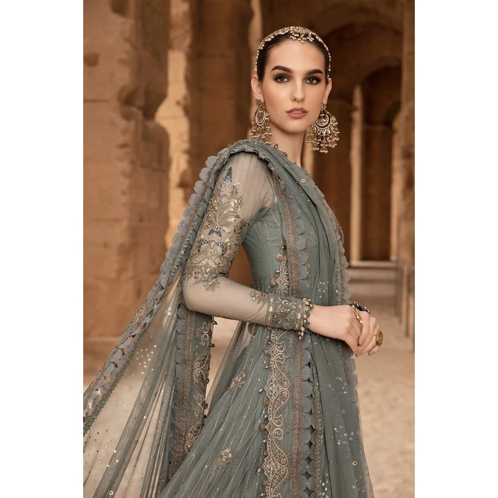 Maria B Luxury Lawn 24, D-2403-A, Teal