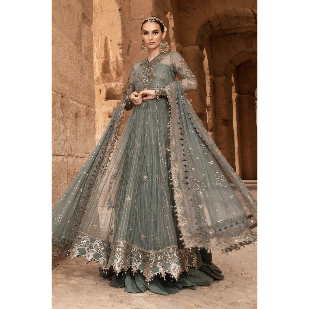 Maria B Luxury Lawn 24, D-2403-A, Teal