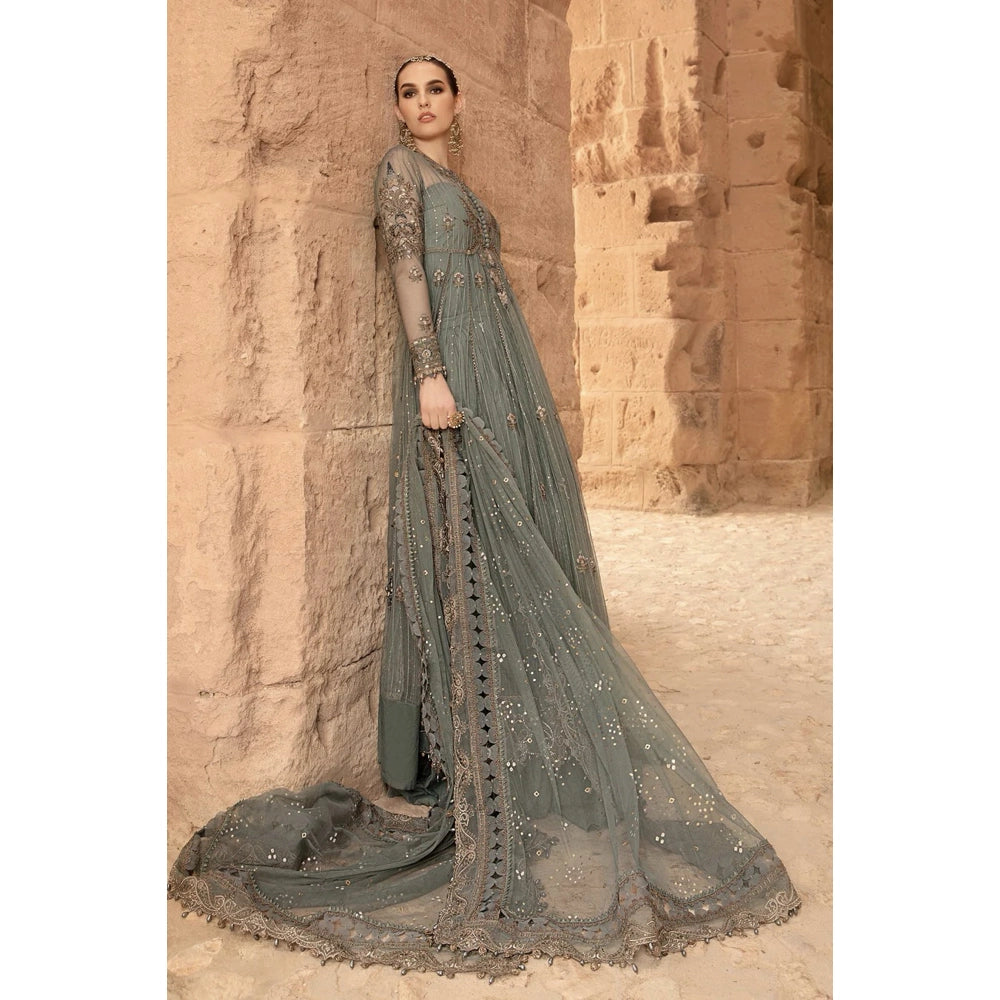 Maria B Luxury Lawn 24, D-2403-A, Teal