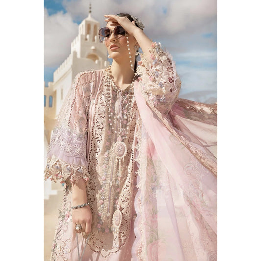 Maria B Luxury Lawn 24, D-2406-A, Beige