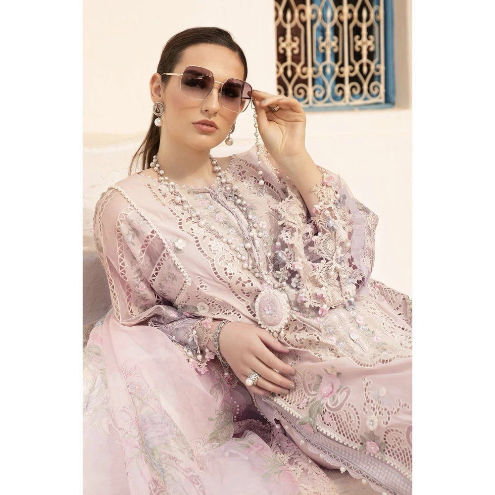 Maria B Luxury Lawn 24, D-2406-A, Beige