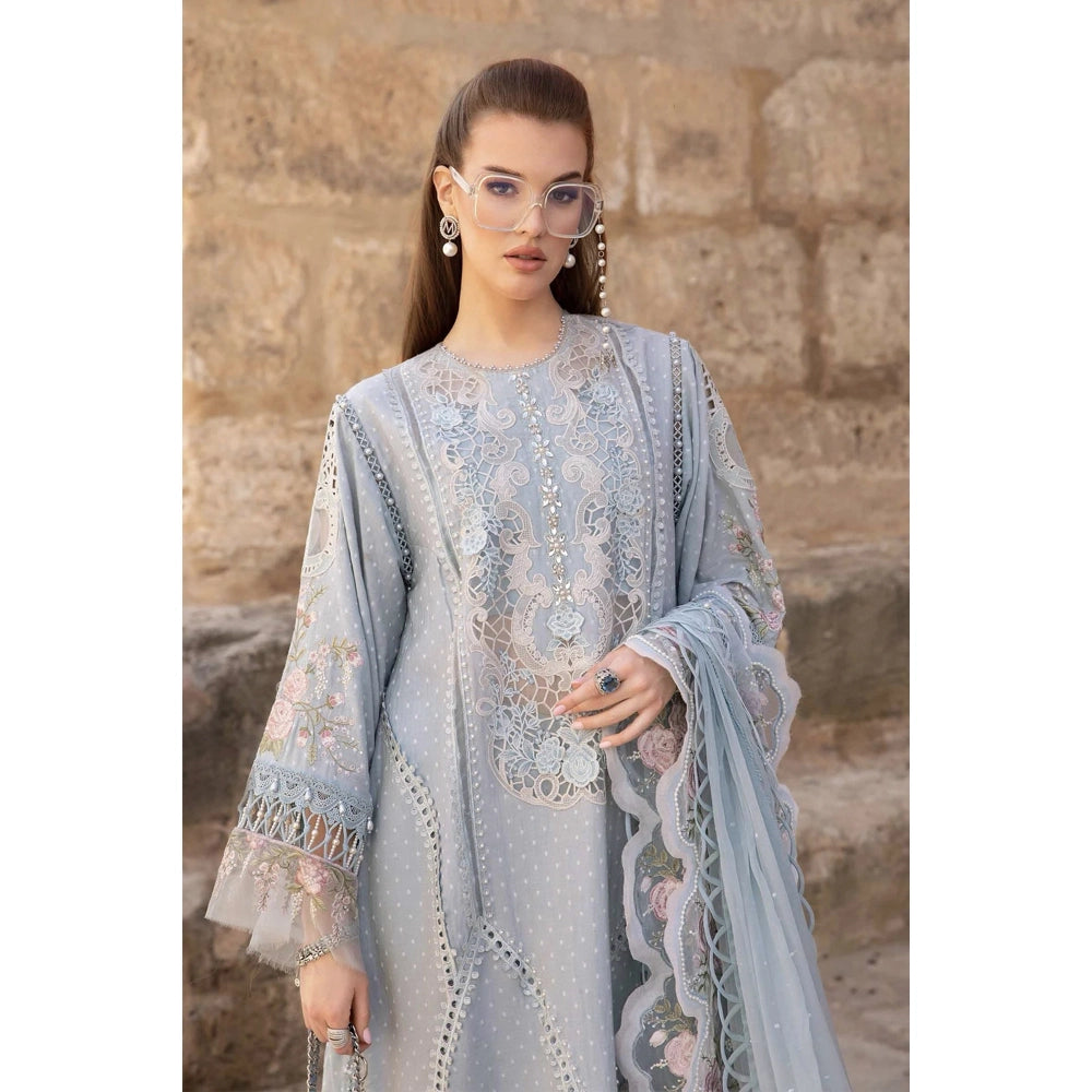 Maria B Luxury Lawn 24, D-2410-B, Blue