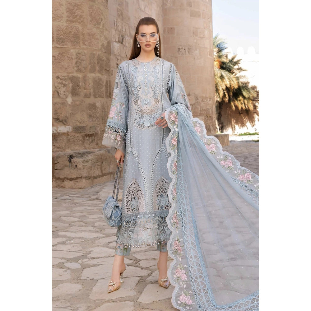 Maria B Luxury Lawn 24, D-2410-B, Blue