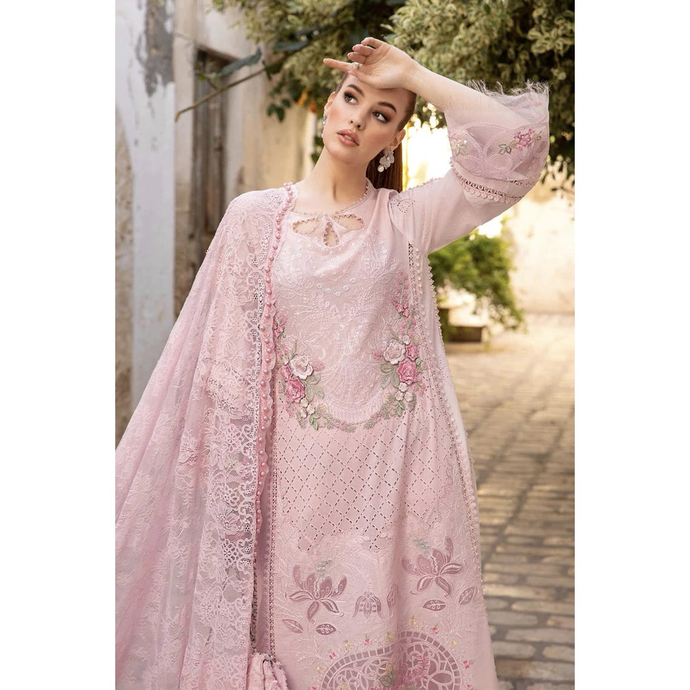 Maria B Luxury Lawn 24, D-2411-A, Pink