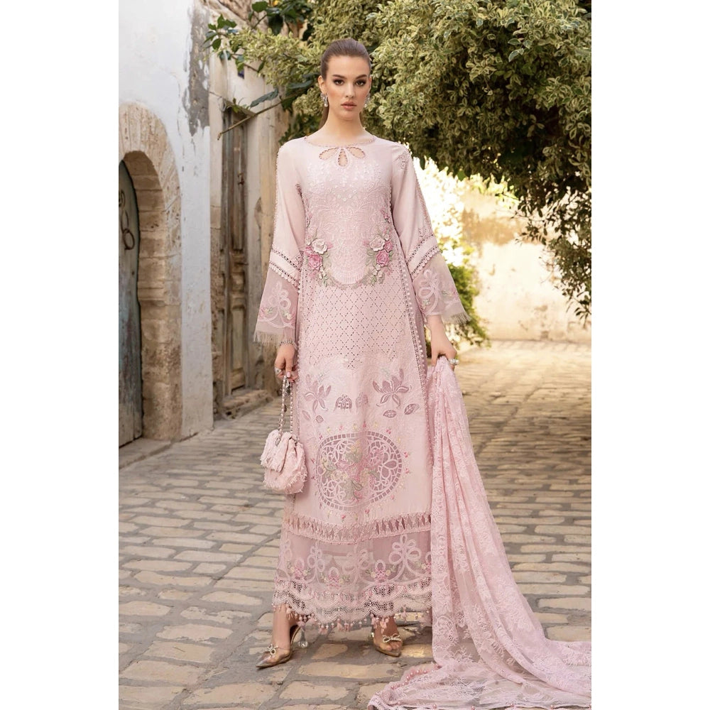 Maria B Luxury Lawn 24, D-2411-A, Pink