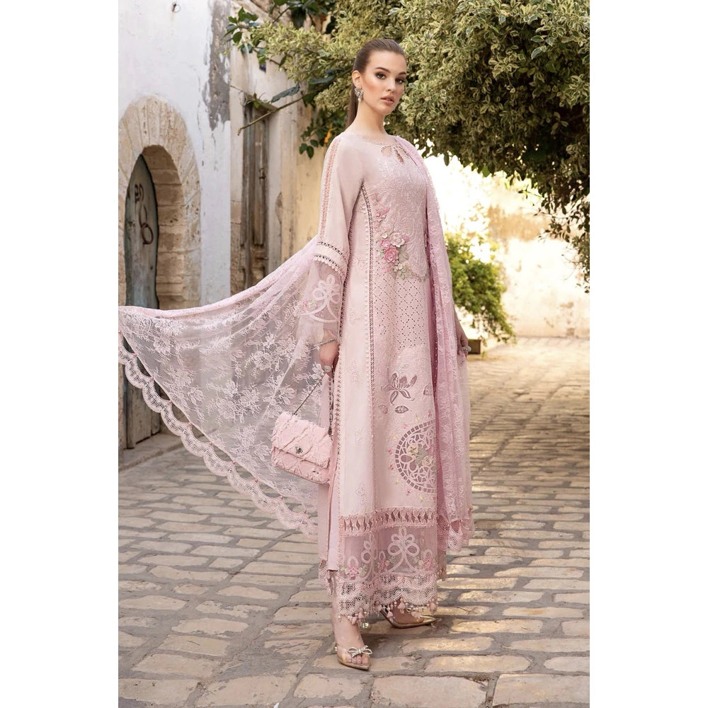 Maria B Luxury Lawn 24, D-2411-A, Pink
